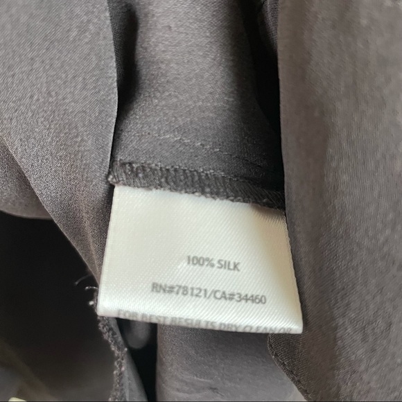 Eileen Fisher 100% Silk Brown Tunic Size XS - Picture 8 of 9